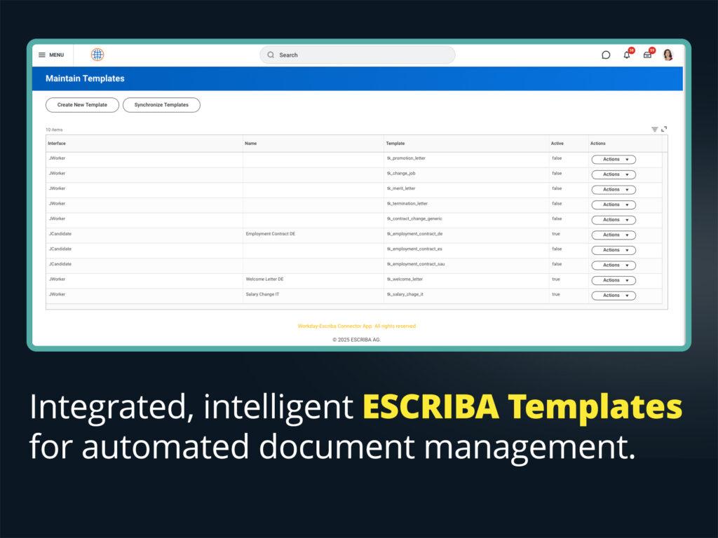 ESCRIBA Templates unterstützen das Dokumentenmanagement